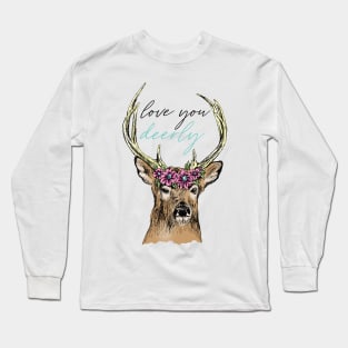 Love You Deerly Long Sleeve T-Shirt